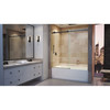 Dreamline Enigma Air 56-60 In. W X 62 In. H Frameless Sliding Tub Door In Satin Black SHDR-64606210-09