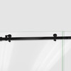 Dreamline Enigma Air 56-60 In. W X 76 In. H Frameless Sliding Shower Door In Satin Black SHDR-64607610-09