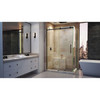 Dreamline Enigma Air 34 3/4 In. D X 48 3/8 In. W X  76 In. H Frameless Sliding Shower Enclosure In Satin Black SHEN-6434480-09