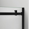 Dreamline Enigma Air 34 3/4 In. D X 48 3/8 In. W X  76 In. H Frameless Sliding Shower Enclosure In Satin Black SHEN-6434480-09