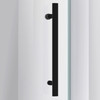 Dreamline Enigma Air 34 3/4 In. D X 60 3/8 In. W X 76 In. H Frameless Sliding Shower Enclosure In Satin Black SHEN-6434600-09