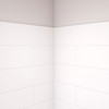 Dreamline Dreamstone 36 In. D X 36 In. W X 84 In. H Corner Shower Wall Kit In White Modern Subway Pattern WKDS363684XMS00