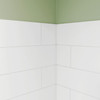 Dreamline Dreamstone 36 In. D X 50 In. W X 84 In. H Shower Wall Kit In White Modern Subway Pattern WKDS503684XMS00