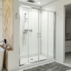 Dreamline Visions 34 In. D X 60 In. W X 78 3/4 In. H Sliding Shower Door, Base, And Wall Kit - D2116034X