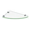 Dreamline 12 In. X 8 In. Corner Glass Shelf - GLSH-4100