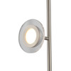 Nova of California Laurel 69" Accent Floor Lamp In Satin Nickel With On/off Switch