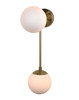 Nova of California Duo 22" Sconce In Brushed Brass With On/off Switch