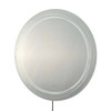 Nova of California Round, Mojave Led Mirror, Chrome  36”