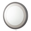 Nova of California Round Gunmetal Starfall Vanishing Mirror, Gunmetal 39”