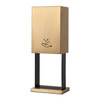 Nova of California Hand Sanitizer 21" Tabletop Dispenser In Brushed Brass With Touchless Powermist Feature