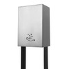 Nova of California Hand Sanitizer 21" Tabletop Dispenser In Satin Nickel With Touchless Powermist Feature