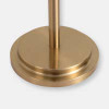 Nova of California Hand Sanitizer 54" Floor Stand Dispenser In Brushed Brass With Touchless Powermist Feature