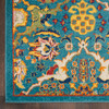 Nourison Allur Alr03 Turquoise Ivory Area Rugs