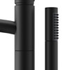 Taron Modern-style Bathroom Tub Filler Faucet (floor-mounted) In Matte Black