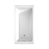 Grayley 60 X 30 Inch Alcove Bathtub In White With Left-hand Drain And Overflow Trim In Brushed Nickel