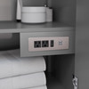 Strada 60 Inch Single Bathroom Vanity In Dark Gray, No Countertop, No Sink, Brushed Nickel Trim
