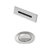 Wyndham Collection Polished Chrome Universal Square Bathtub Trim Kit