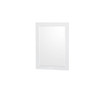 Sheffield 36 Inch Single Bathroom Vanity In White, Carrara Cultured Marble Countertop, Undermount Square Sink, 24 Inch Mirror