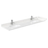 Sheffield 80 Inch Double Bathroom Vanity In Espresso, Carrara Cultured Marble Countertop, Undermount Square Sinks, 70 Inch Mirror