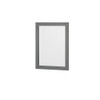 Sheffield 80 Inch Double Bathroom Vanity In Dark Gray, No Countertop, No Sink, And 24 Inch Mirrors