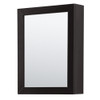 Daria 60 Inch Double Bathroom Vanity In Dark Espresso, No Countertop, No Sink, And Medicine Cabinets