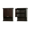 Acclaim Solid Oak Bathroom Wall-mounted Storage Cabinet In Espresso
