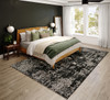 Addison Rugs ANE33 Nelson Power Woven Black Area Rugs