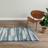 Addison Rugs OSRE35 Reston Shag Blue Area Rugs