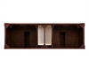 Brookfield 72" Burnished Mahogany Double Vanity