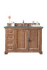 Providence 48" Single Vanity Cabinet, Driftwood, W/ 3 Cm Cala Blue Quartz Top