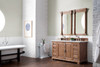 Providence 60" Driftwood Double Vanity W/ 3 Cm Arctic Fall Solid Surface Top
