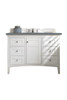 Palisades 48" Single Vanity, Bright  White, W/ 3 Cm Cala Blue Quartz Top