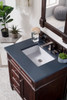 Brittany 30" Single Vanity, Burnished Mahogany, W/ 3 Cm Charcoal Soapstone Quartz Top