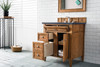 Brittany 30" Single Vanity, Saddle Brown, W/ 3 Cm Charcoal Soapstone Quartz Top