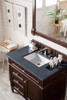 Brittany 36" Burnished Mahogany Single Vanity W/ 3 Cm Charcoal Soapstone Quartz Top
