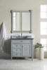 Brittany 36" Urban Gray Single Vanity W/ 3 Cm Charcoal Soapstone Quartz Top