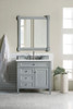 Brittany 36" Urban Gray Single Vanity W/ 3 Cm Ethereal Noctis Quartz Top