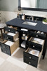 Brittany 48" Black Onyx Single Vanity W/ 3 Cm Charcoal Soapstone Quartz Top