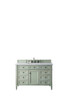 Brittany 48" Sage Green Single Vanity W/ 3 Cm Arctic Fall Solid Surface Top