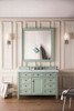 Brittany 48" Sage Green Single Vanity W/ 3 Cm Arctic Fall Solid Surface Top