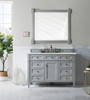 Brittany 48" Urban Gray Single Vanity W/ 3 Cm Ethereal Noctis Quartz Top