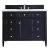 Brittany 48" Victory Blue Single Vanity W/ 3 Cm Carrara Marble Top