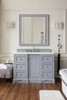 De Soto 48" Single Vanity, Silver Gray W/ 3 Cm Eternal Marfil Quartz Top