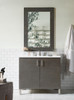 Metropolitan 36" Single Vanity, Silver Oak, W/ 3 Cm Classic White Quartz Top