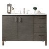 Metropolitan 48" Silver Oak Single Vanity W/ 3 Cm Arctic Fall Solid Surface Top