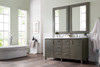 Metropolitan 60" Silver Oak Double Vanity W/ 3 Cm Carrara Marble Top