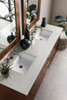 Metropolitan 72" Double Vanity, American Walnut, W/ 3 Cm Eternal Jasmine Pearl Quartz Top