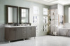 Metropolitan 72" Double Vanity, Silver Oak, W/ 3 Cm Ethereal Noctis Quartz Top