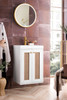 Chianti 20" Single Vanity Cabinet, Glossy White W/ White Glossy Composite Countertop