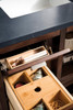 Addison 30" Single Vanity Cabinet, Mid Century Acacia, W/ 3 Cm Charcoal Soapstone Quartz Top